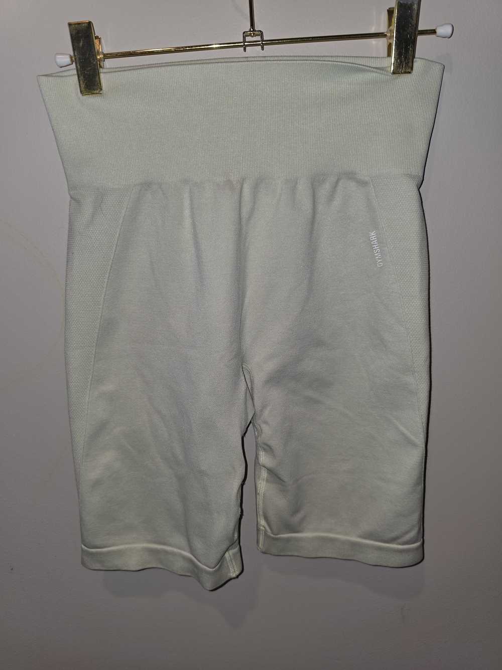 Gymshark Seamless High-Waist Bike Shorts in Pale Mint